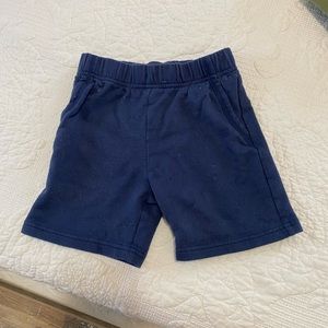 Elastic Navy Blue Shorts
